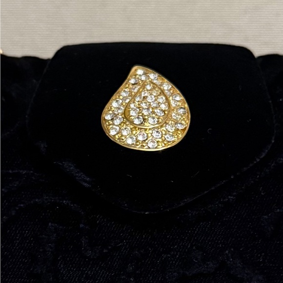 Vanessa Black Velvet Evening Bag Clutch Paisley Design - Picture 9 of 14